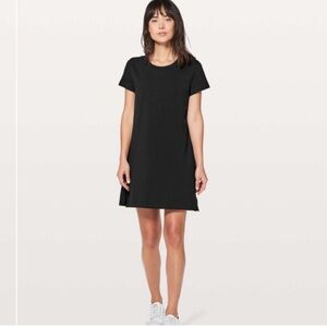 LULULEMON DAY TRIPPER‎ BLACK DRESS SIZE 6 no size tag